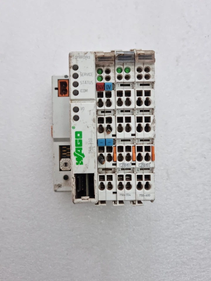 For Parts Wago 750-319 Coupler With 750-554 Analog Output & 750-600 End Module